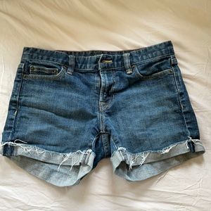 J. Crew Hipslung Jean Shorts Size 0